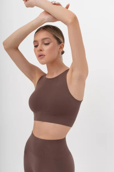 Crop Top Comfort / Coffee